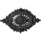 Ekena Millwork Antonio Ceiling Medallion, Hand-Painted Pewter, 35 7/8"W x 22 1/2"H x 4 3/8"P CM35X22ANPES - alternate 1